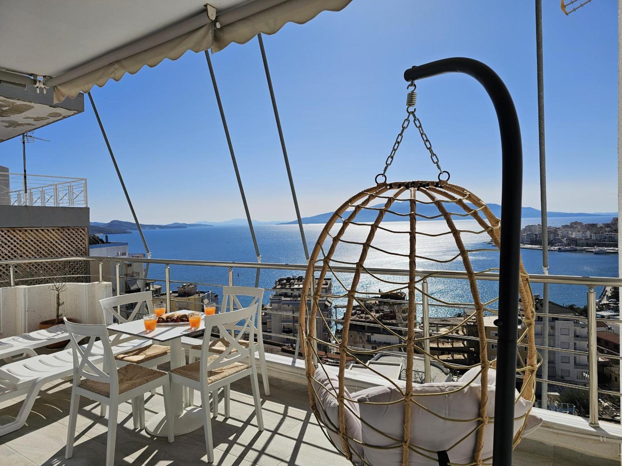 Panorama View Apartments Saranda Kültér fotó