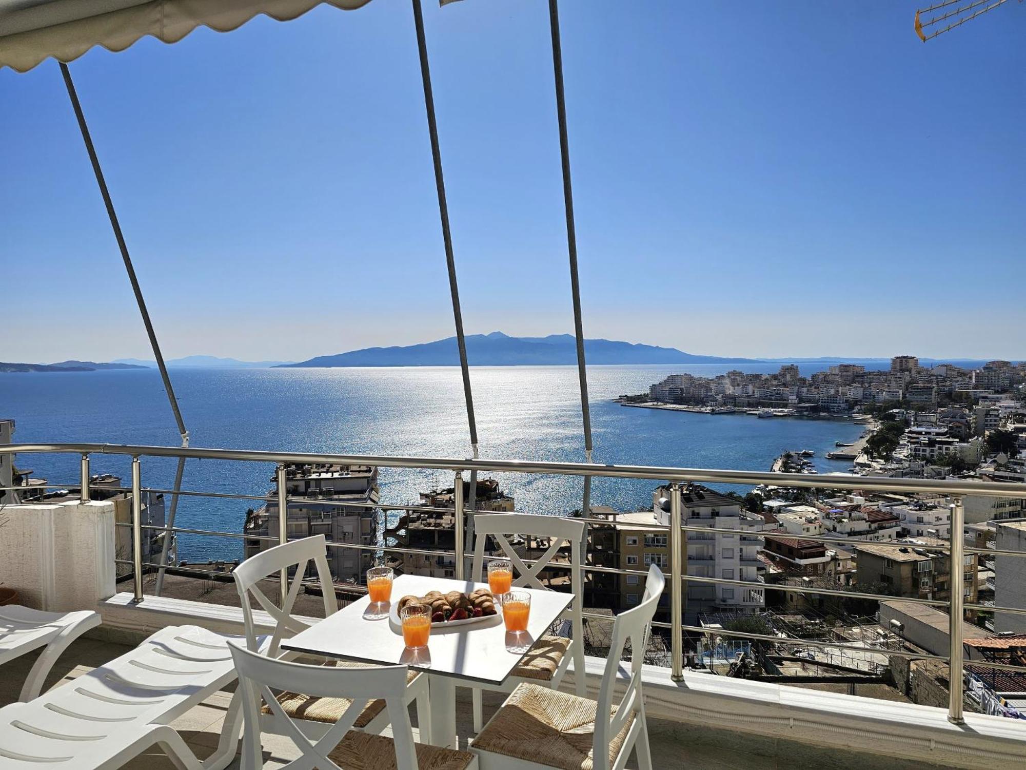 Panorama View Apartments Saranda Kültér fotó