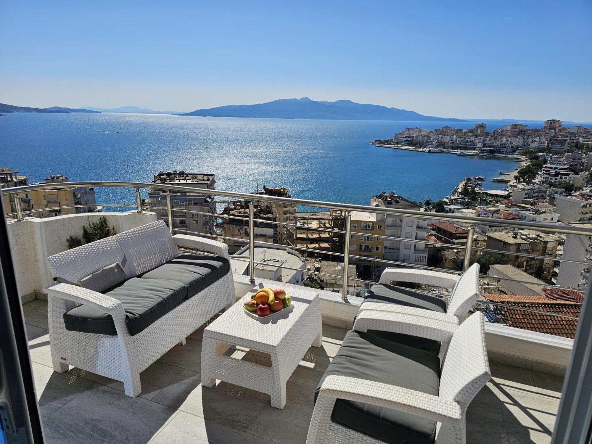 Panorama View Apartments Saranda Kültér fotó