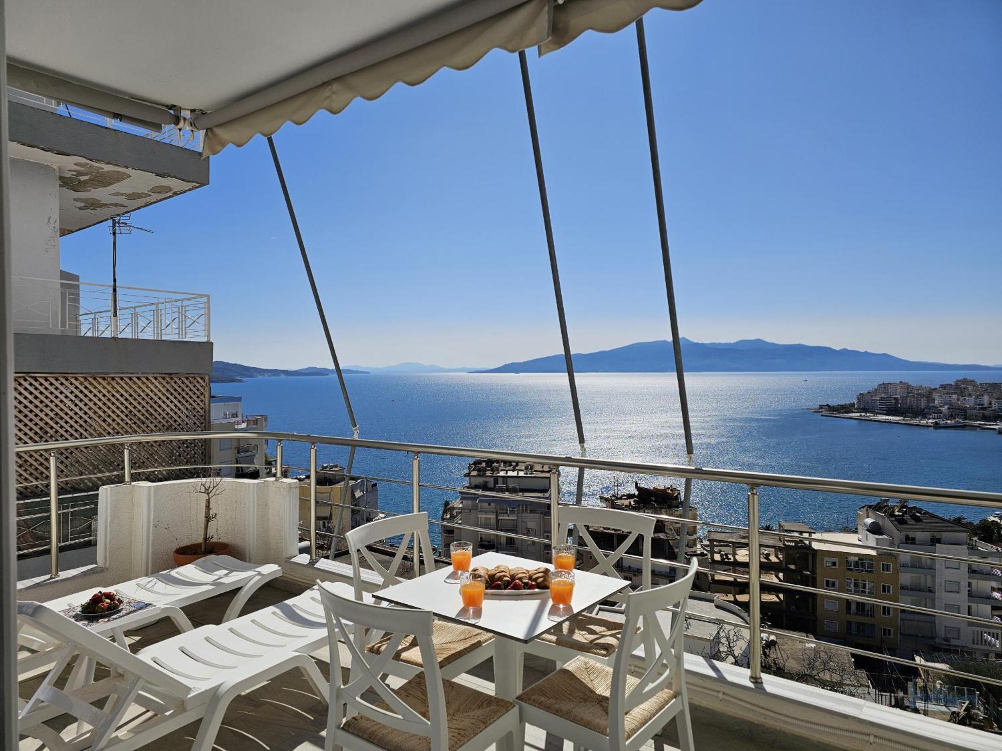 Panorama View Apartments Saranda Kültér fotó